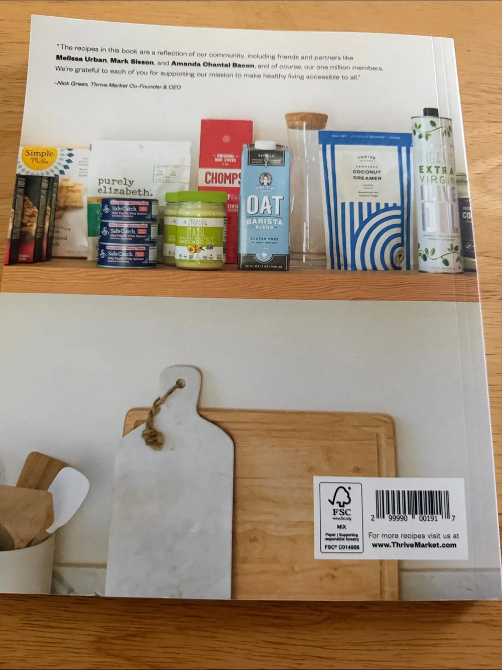 Thrive Healthy Living Made Easy Cookbook - Blue Cover
